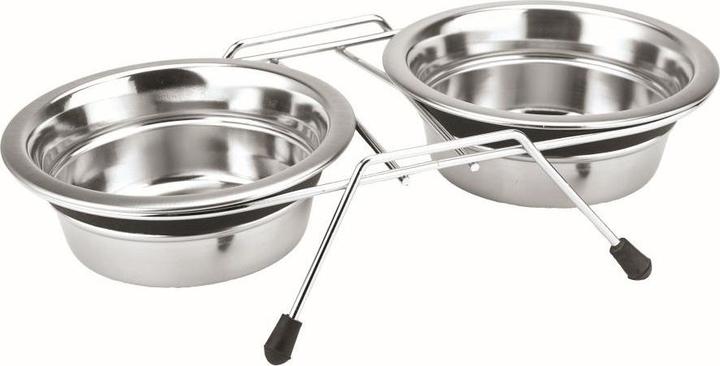 Nobby Double bowl stainless steel SILENT DINER