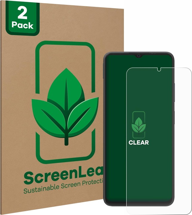 Produktbild ScreenLeaf Schutzfolie nachhaltiger Displayschutz Display Schutz Folie Klar Transparent (2 Stück, Blackview A8 Max)