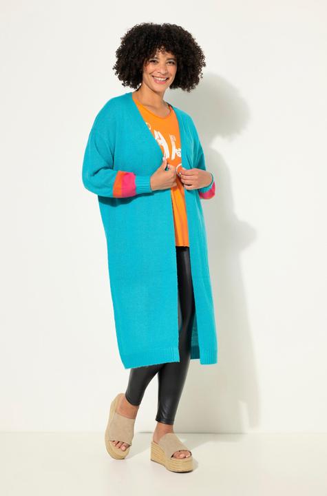 Actual product image Angel of Style Long cardigan with open front and smiley on the back (56)