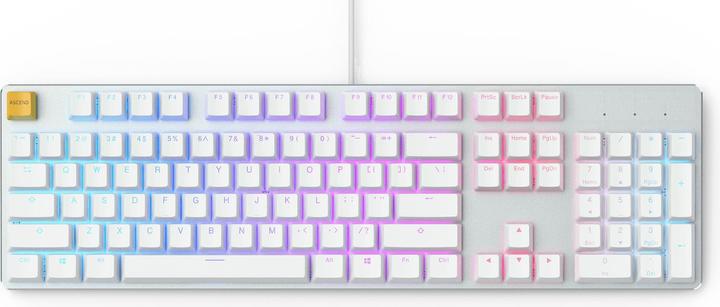 Actual product image Glorious PC Gaming Race PC Gaming Race GMMK Full Size White Ice Edition - Gateron-Brown, USA-Layout (USA, Cable)