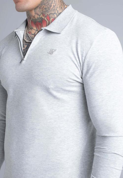 Produktbild Siksilk Langarmpolo Longlseeved Zip (L)