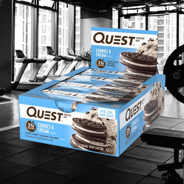 Image du produit Quest Bar (Cookies & Cream, 12 pcs, 720 g)