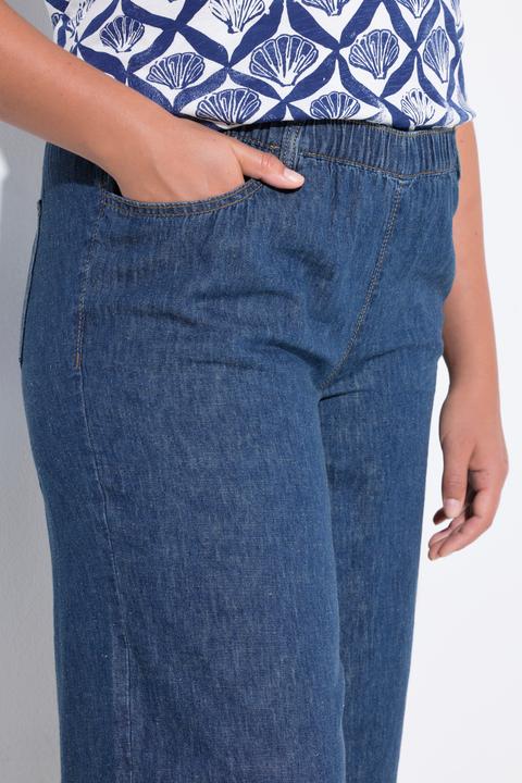 Actual product image Laurasøn Calf Length Wide Leg Linen Blend Culottes (40)