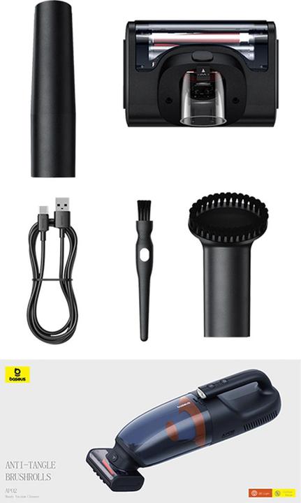 Actual product image Baseus AP02 6000Pa car vacuum cleaner - black
