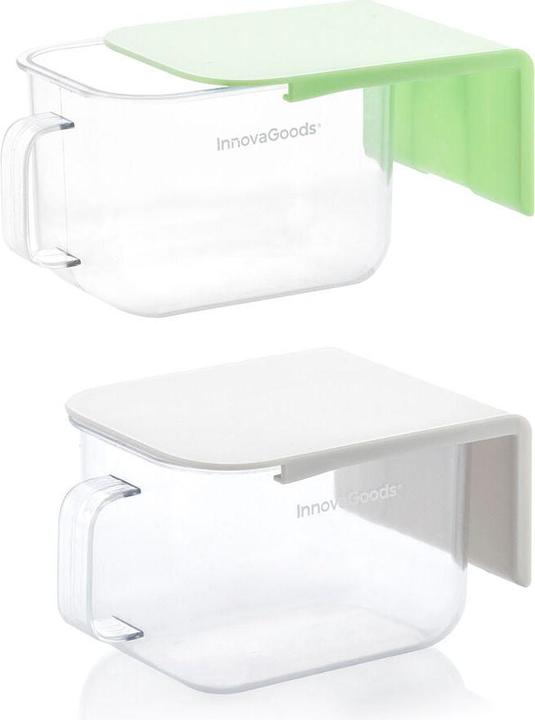Actual product image InnovaGoods 2x self-adhesive kitchen container (0.42 l)