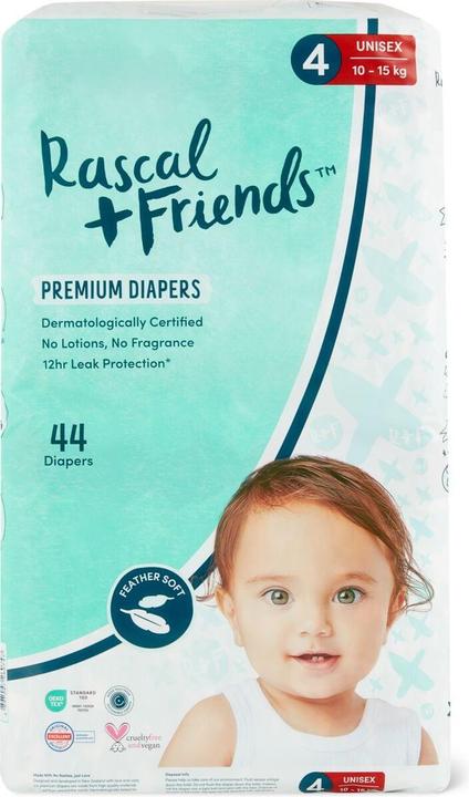 Actual product image Rascal+Friends Premium (Size 4, Pack, 44 Piece)