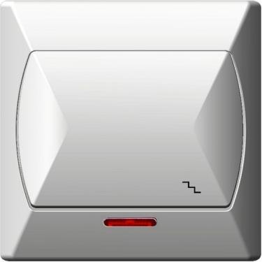 Ospel ŁP-3AS/00, Taster + Schalter, Weiss