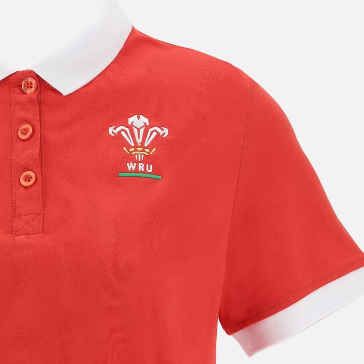 Produktbild Macron Polo-Shirt Frau Pays de Galles Rugby XV Merch CA LF (M)