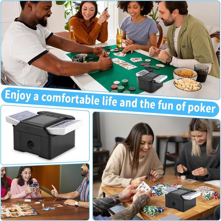 Produktbild Zofory Automatischer Kartenmischer für 2 Kartensätze