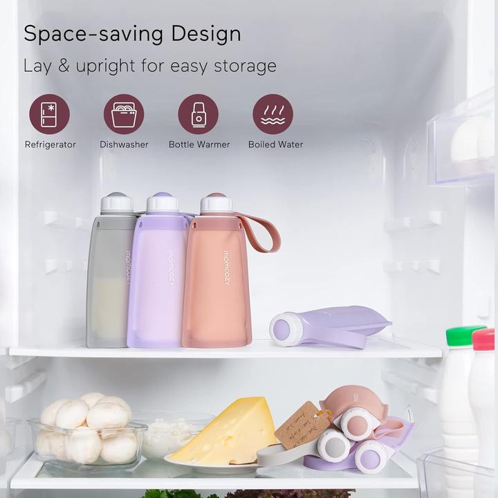 Actual product image Momcozy Silicone milk storage bag