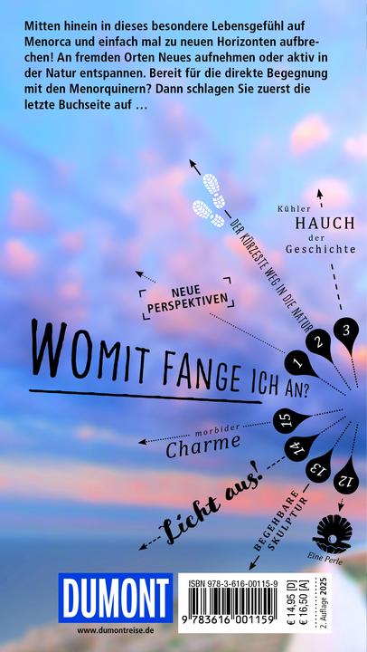 Actual product image direkt Reiseführer Menorca (German, Jonas Martiny, 2025)
