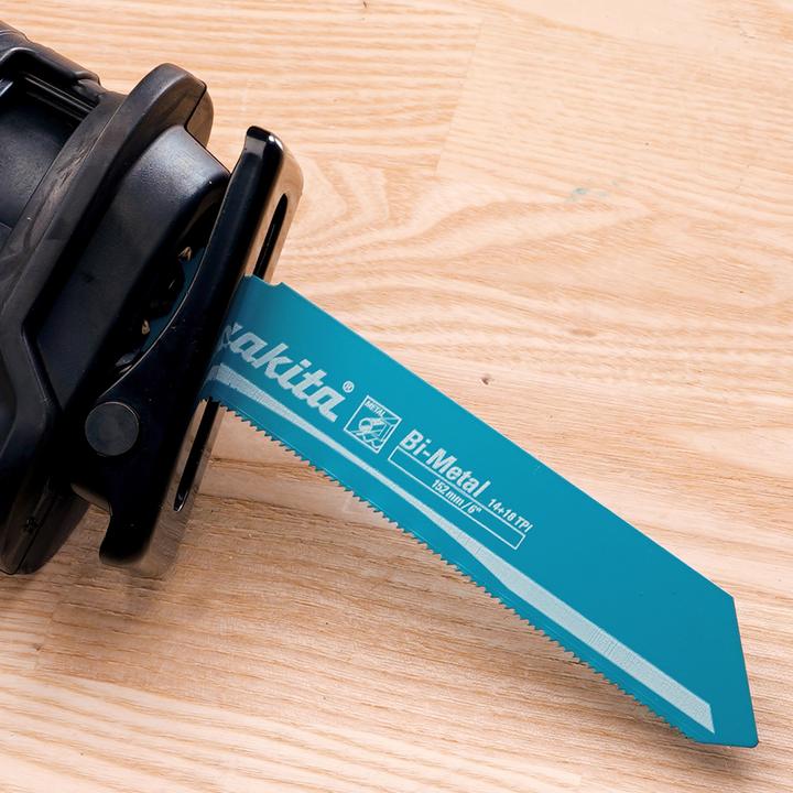 Image du produit Makita B-55815 Lames de scie droites BIM dent convexe 152X1,1MM (14 + 18TPI), 5pcs, Pour métal, 3-8mm