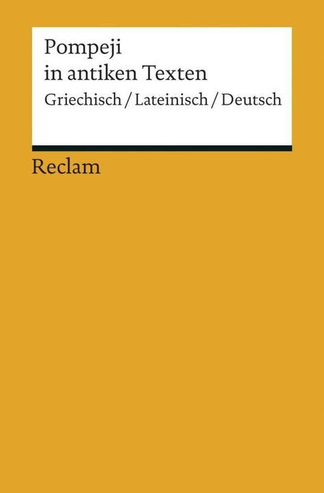 Produktbild Pompeji in antiken Texten (Deutsch, Arno Hüttemann, 2014)
