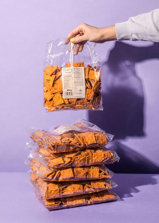 Produktbild KoRo Bio Cracker mit Tomatenpulver und Oregano