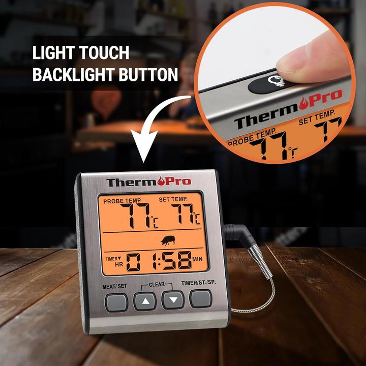 Produktbild ThermoPro Digitales Grill- und Bratenthermometer mit Timer