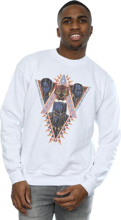 Produktbild Black Panther Tribal Heads Baumwoll Sweatshirt (3XL)
