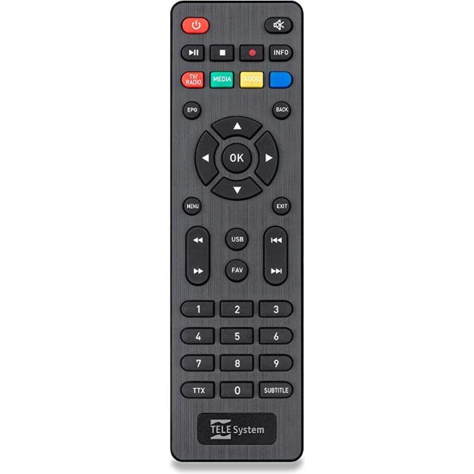 Telesystem TELE System 58035006 IR-Fernbedienung Drahtlose TV-Tuner-Tasten (Gerätespezifische Fernbedienung), Fernbedien...