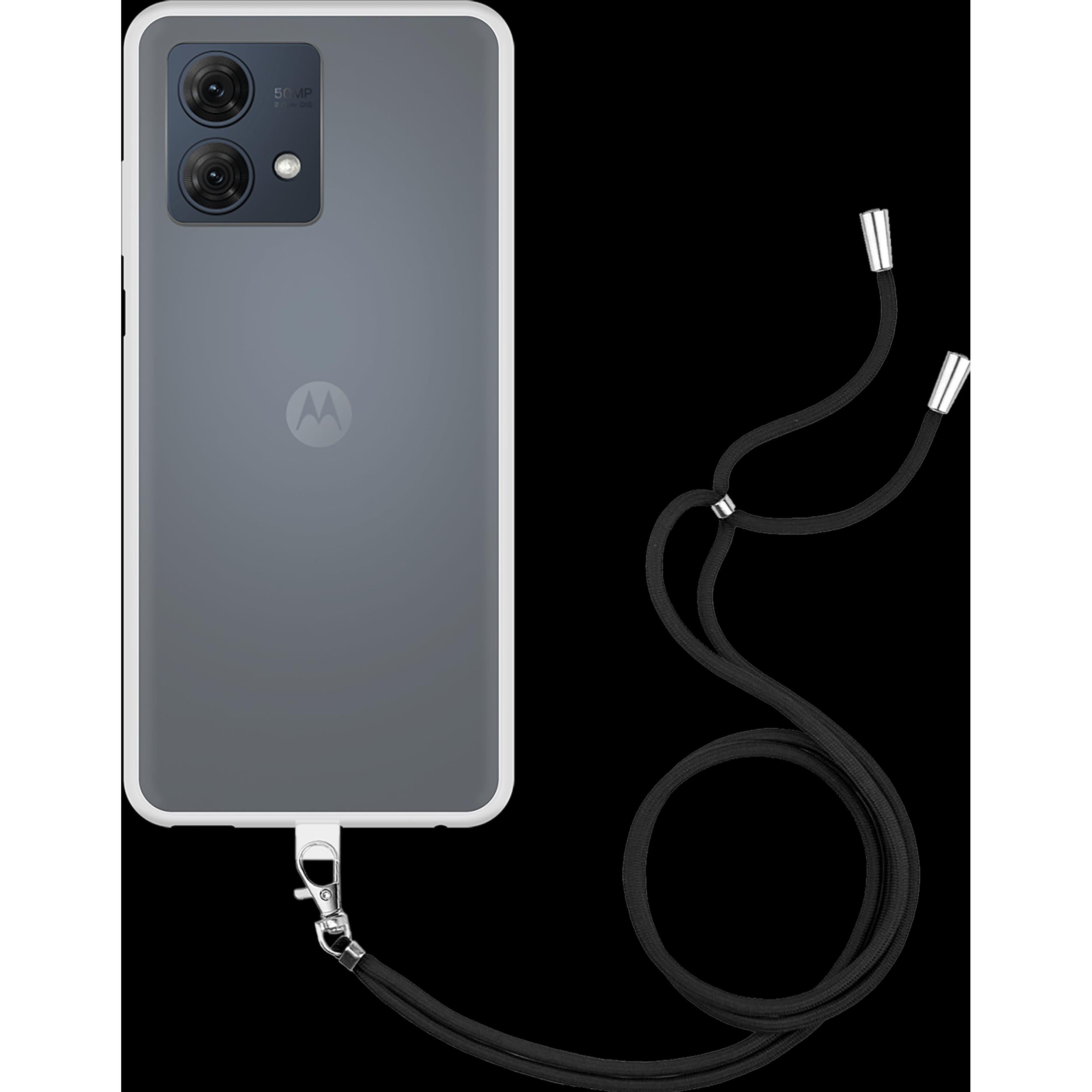 Cazy Handykette Hülle Kompatibel mit Motorola Moto G84 5G - Silikon Handyhülle mit Band Necklace Hülle -, Handykette, Tr...