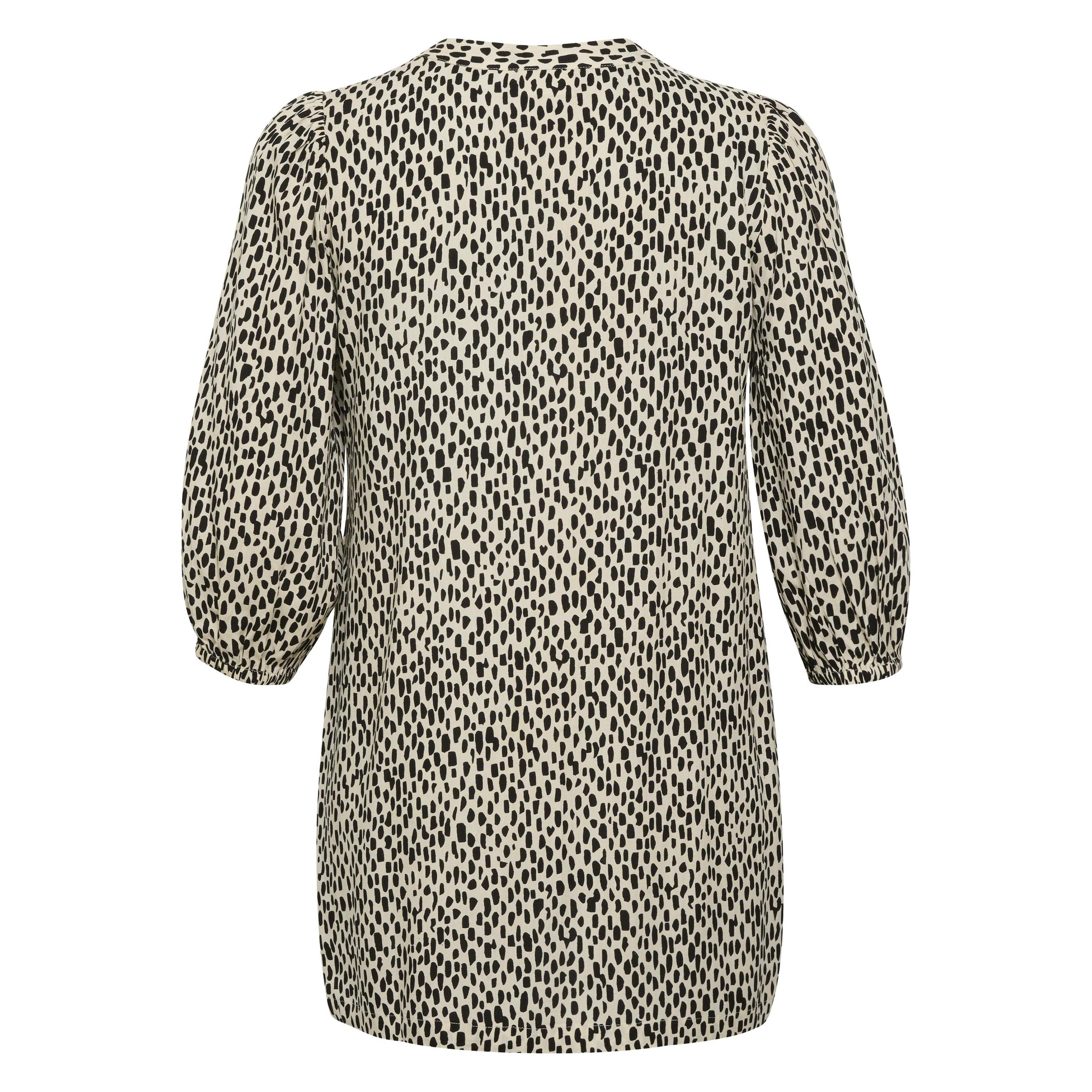 Kaffe, Damen, Blusen, Jenny, Schwarz, Grau, Mehrfarbig, (48)