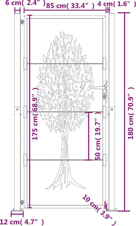 Immagine prodotto vidaXL Gartentor