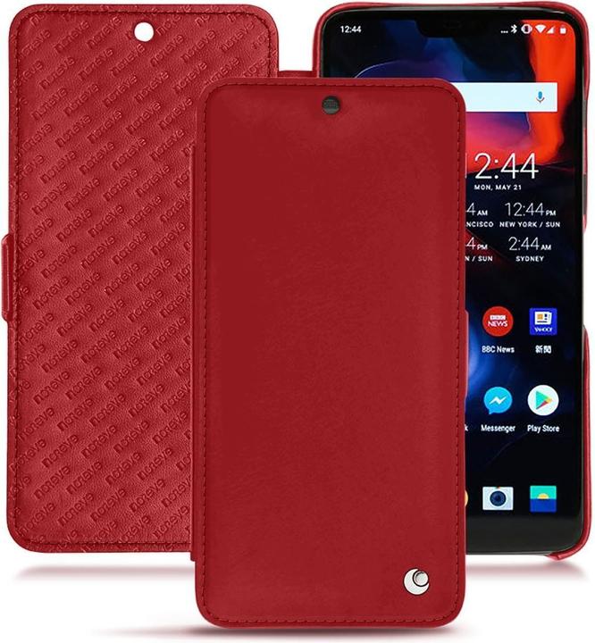 Productafbeelding Noreve Lederen omslag horizontaal (OnePlus 6)