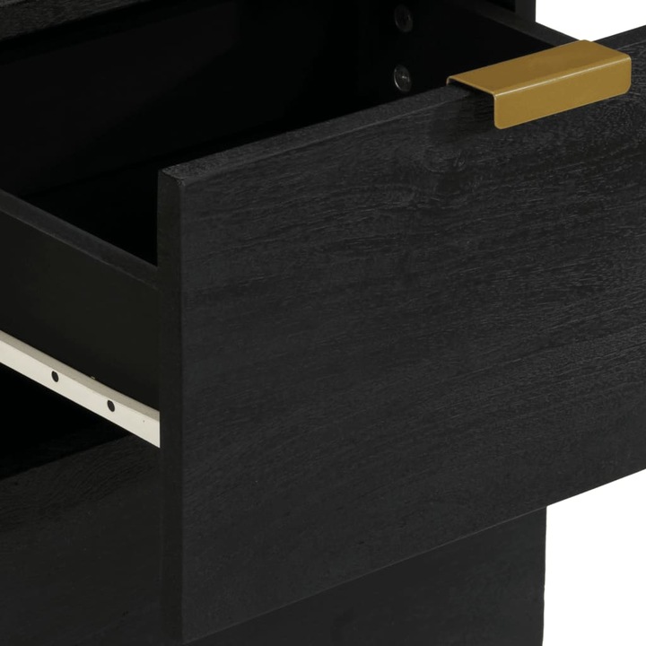 Actual product image VidaXL Sideboard with drawers Chest of drawers Sideboard Cabinet Black Wood-based material (40 x 33 x 75 cm)