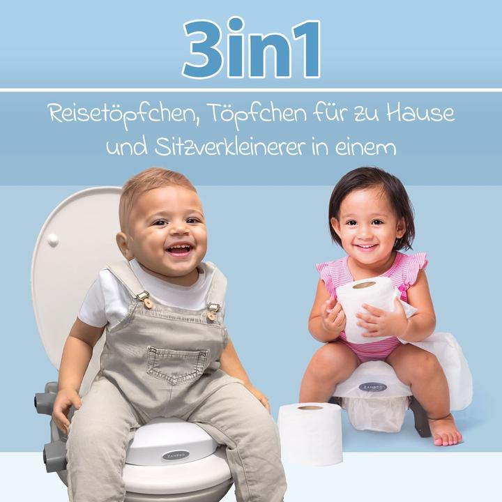 Produktbild Zamboo Töpfchen Reisetöpfchen / faltbarer Toilettensitz inkl.