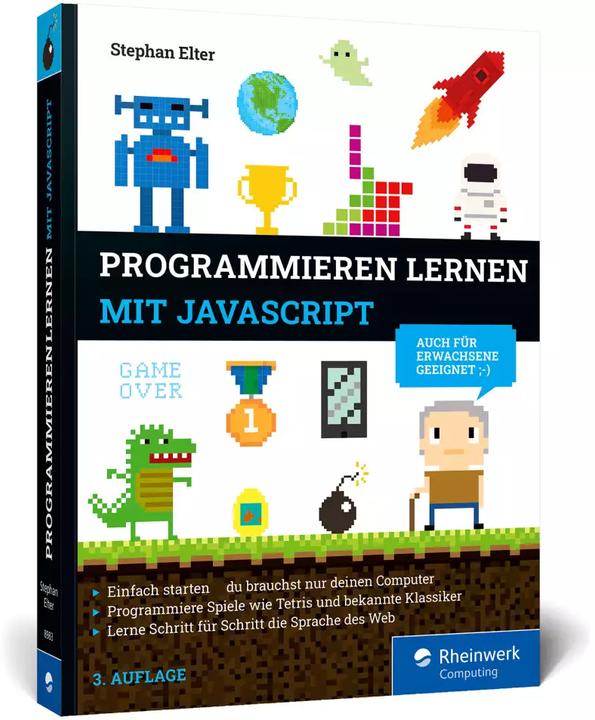 Produktbild Programmieren lernen mit JavaScript (Deutsch, Stephan Elter, 2022)