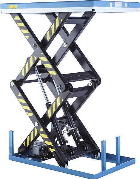 Image du produit Gesutra Table élévatrice à double ciseaux, fixe, force 4000 kg, tension de service 230