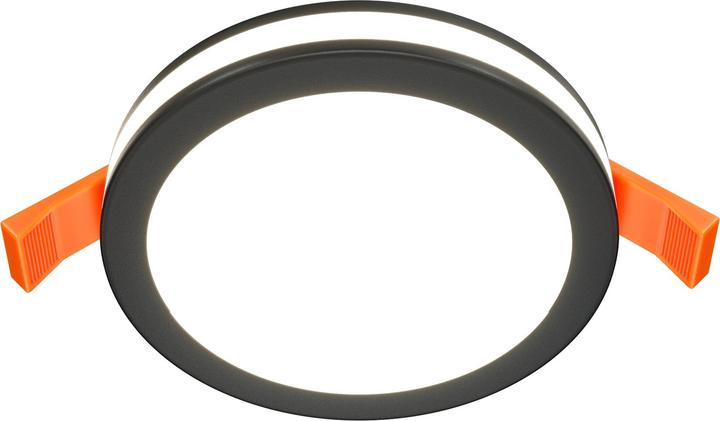 Produktbild Maytoni Phanton LED Einbauleuchte 12W 2 Leuchtrichtungen Schwarz Warmweiss Ø95mm (750 lm)