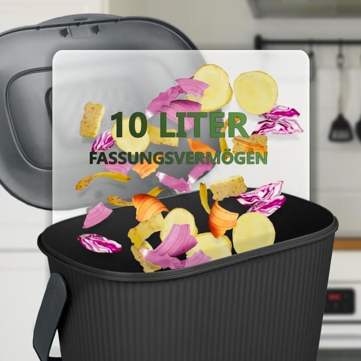 Produktbild Stimo Komposteimer 10L mit Aktivkohlefilter (10 l)