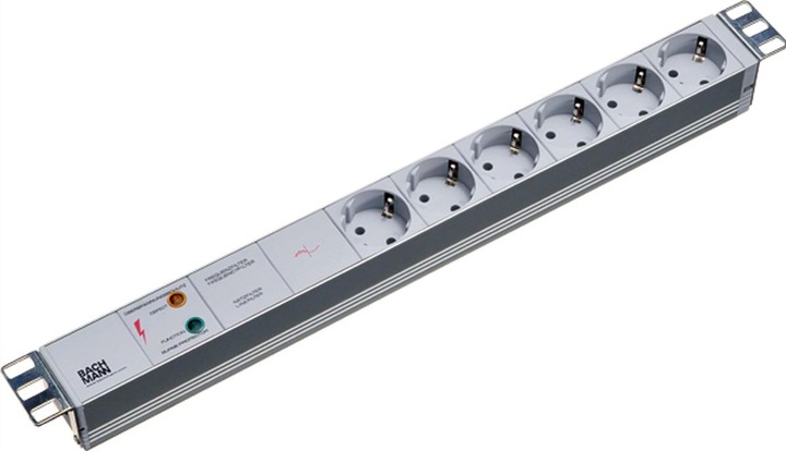 Actual product image Bachmann Extension cord (Rack (6 x, CEE 7/3, 2 m)