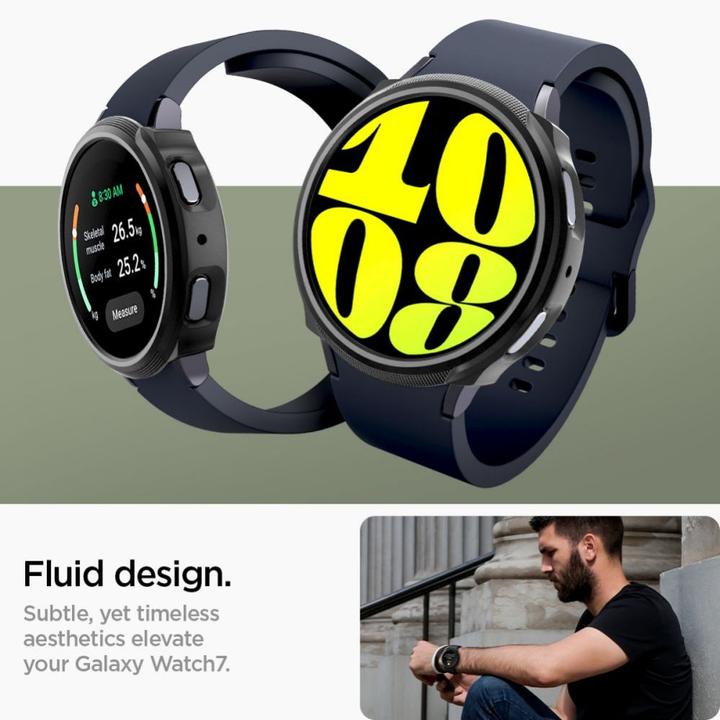 Actual product image Spigen Liquid Air Samsung Galaxy Watch 7 40 mm czarny/matte black ACS07899