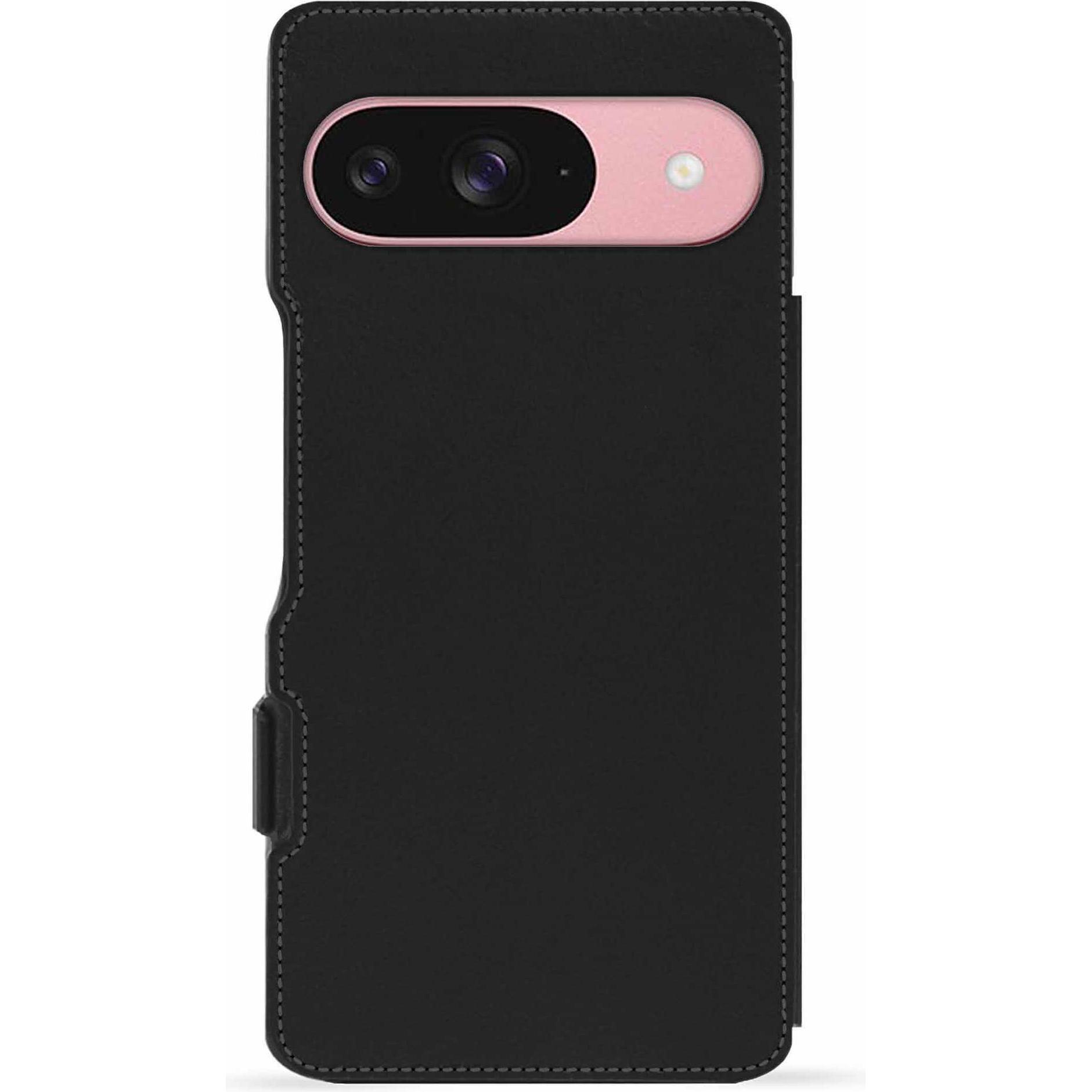 Thumbnail - Noreve Lederschutzhülle horizontal (Google Pixel 9), Smartphone Hülle, Rot