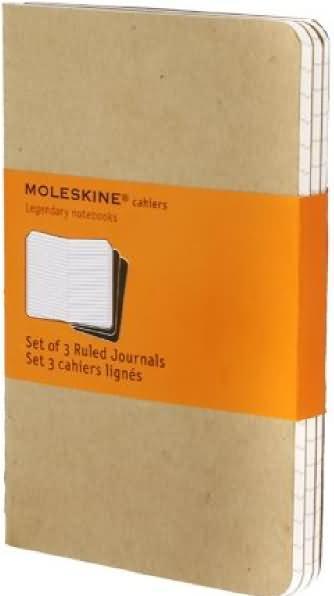 Image du produit Moleskine Coffret de poche Cahier de 3 (A6, À rayures, Couverture souple)