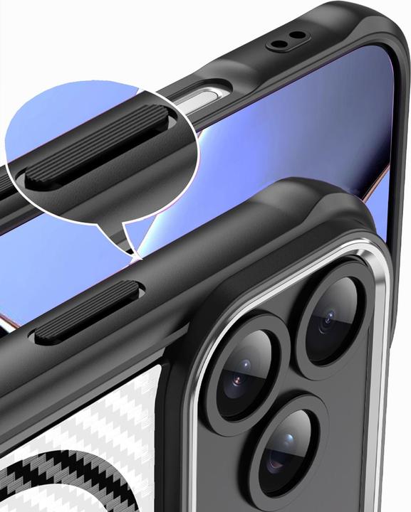 Actual product image OEM Defender Carbon Mag case for iPhone 17 Pro Max black (Apple iPhone 17 Pro Max)