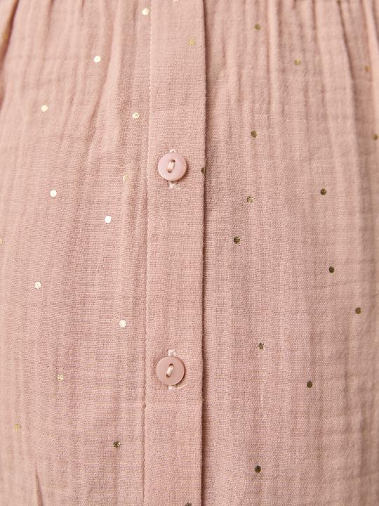 Actual product image Vertbaudet Muslin blouse for pregnancy & nursing, gold polka dots (42)