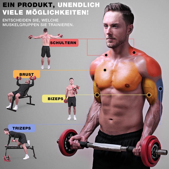 Immagine prodotto Sportstech AH300 (8 x 2,5 kg, 4 x 1,25 kg)