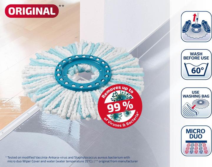 Produktbild Leifheit Ersatzkopf Clean Twist Disc Mop microduo (1 Stk.)