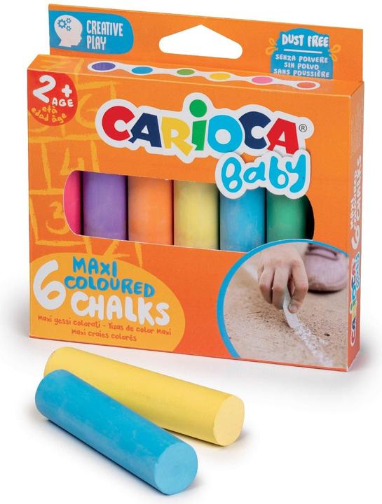 Productafbeelding Carioca Straat kleurkrijt baby set van 6 (Veelkleurig, 6 x)