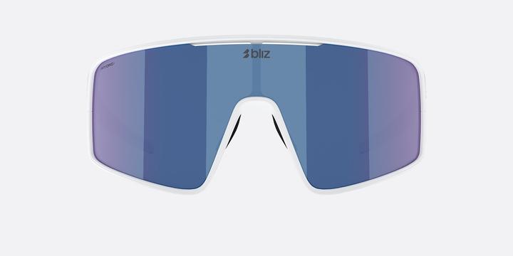 Actual product image Bliz P001 - Fahrradbrille (White, Charcoal, Blue Mirror)