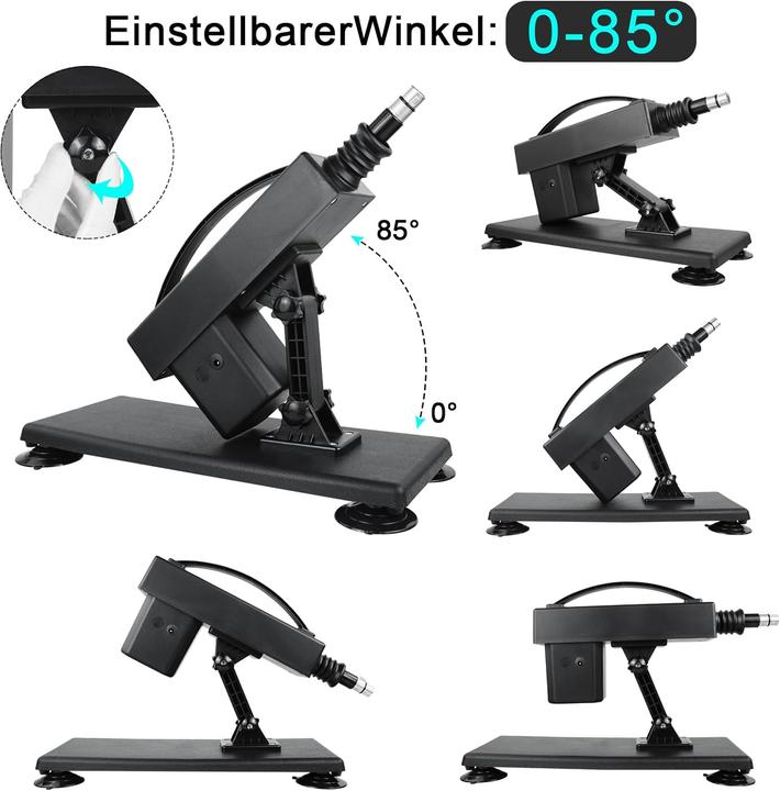 Image du produit Qianmu Automatische Liebesmaschine QM-A011 mit Dildo und Saugnapf Adapter