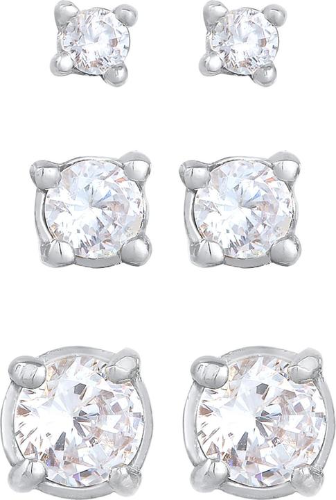 Actual product image Elli Crystal stud earrings (Zirconia, 925 Sterling silver)