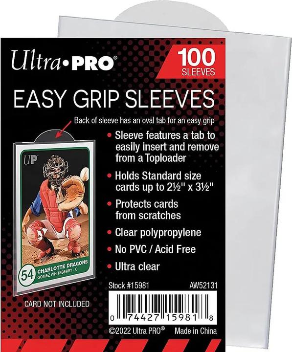 Ultra Pro Manicotti Easy Grip 2-1/2 X 3-1/2