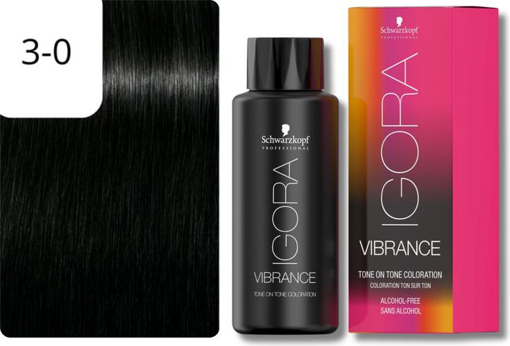 Image du produit Schwarzkopf Professional Coloration pour cheveux IGORA Vibrance NOUVEAU (3-0 Brun foncé)