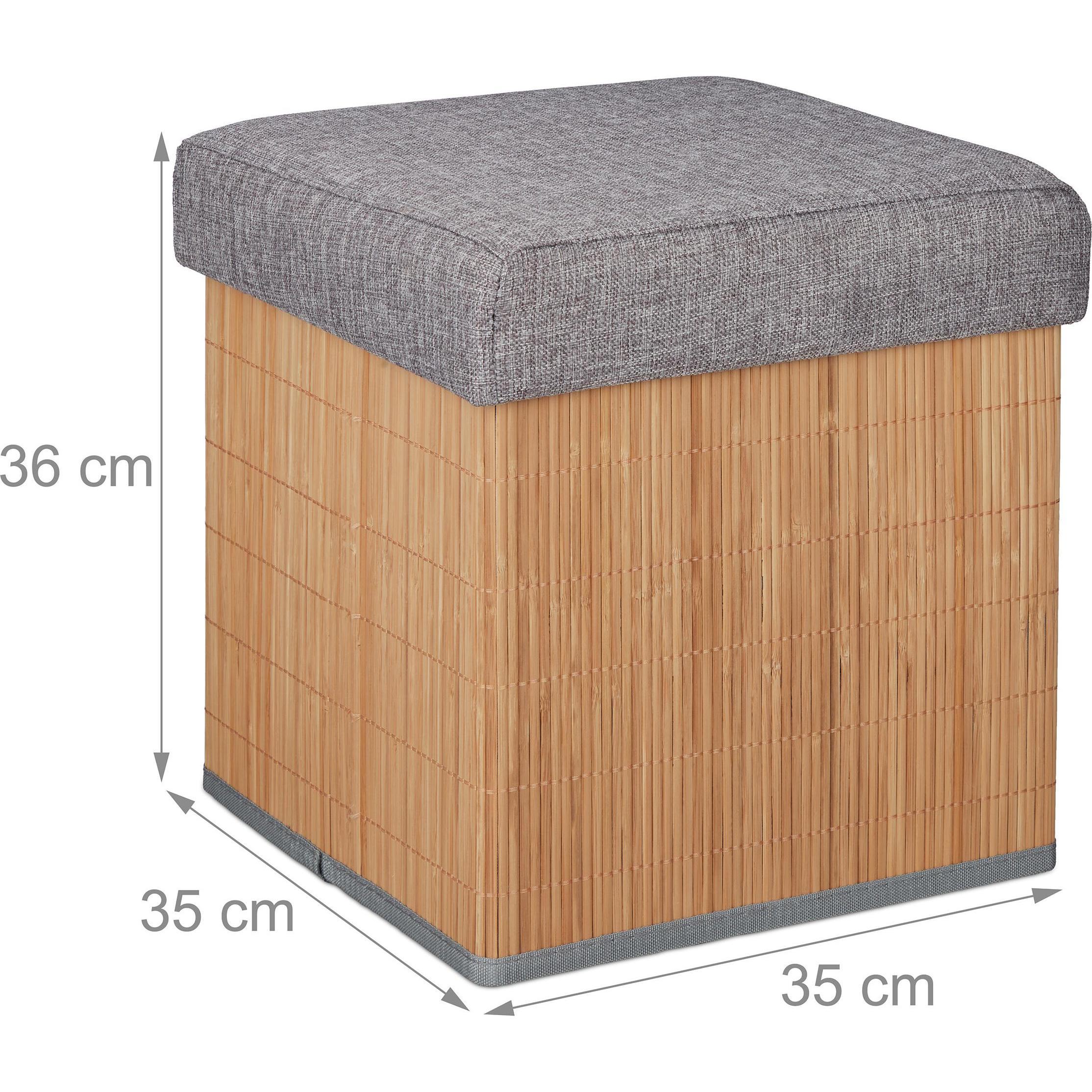 Thumbnail - Relaxdays, Hocker + Pouf, Sitzhocker