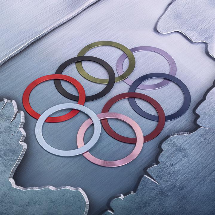 Actual product image OEM Metal Ring (2 in set) red