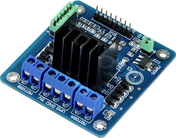 Actual product image Tru Components L298N Dual H-Bridge Stepper Motor Driver Module