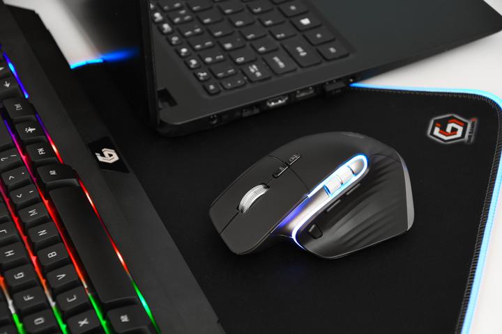 Produktbild Gembird MUSG-RAGNAR-WRX900 mouse Right-hand RF Wireless + Bluetooth Laser 1600 DPI (Kabellos)