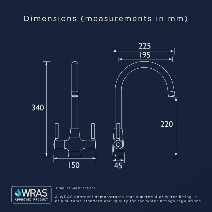 Actual product image Bristan Monza Easyfit Mono Mixer Tap